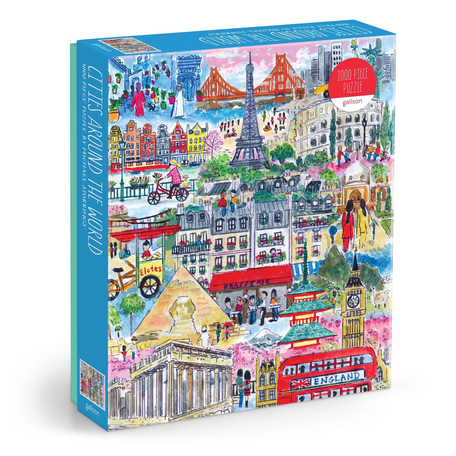 1000 Piece Puzzle Michael Storrings Cities Around The World