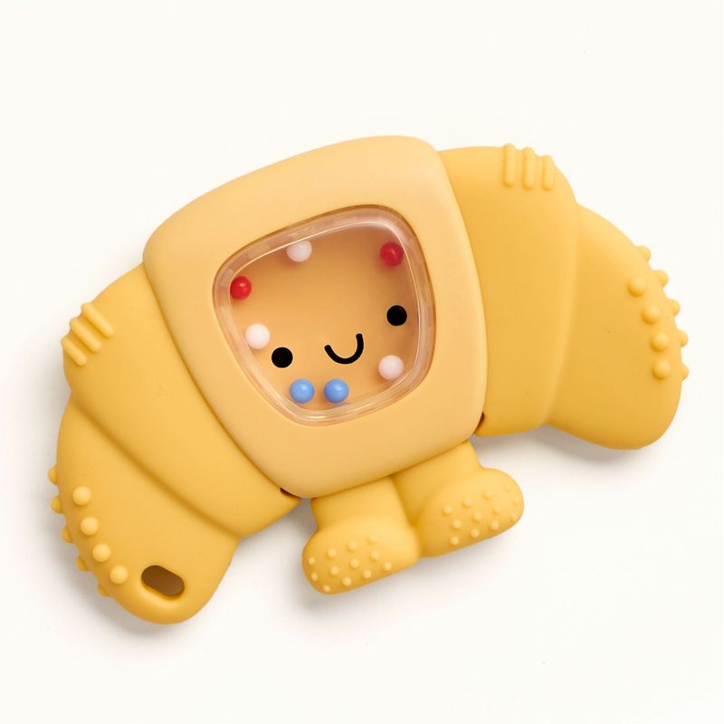 Sweetie Shake Plus Rattle Teether Chloe Croissant