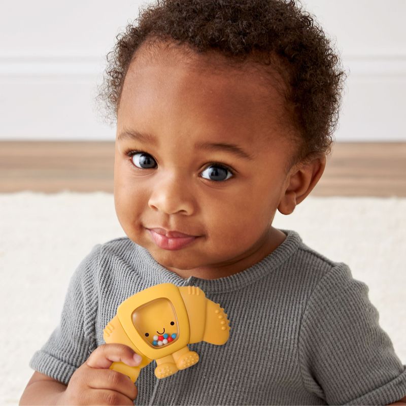 Sweetie Shake Plus Rattle Teether Chloe Croissant