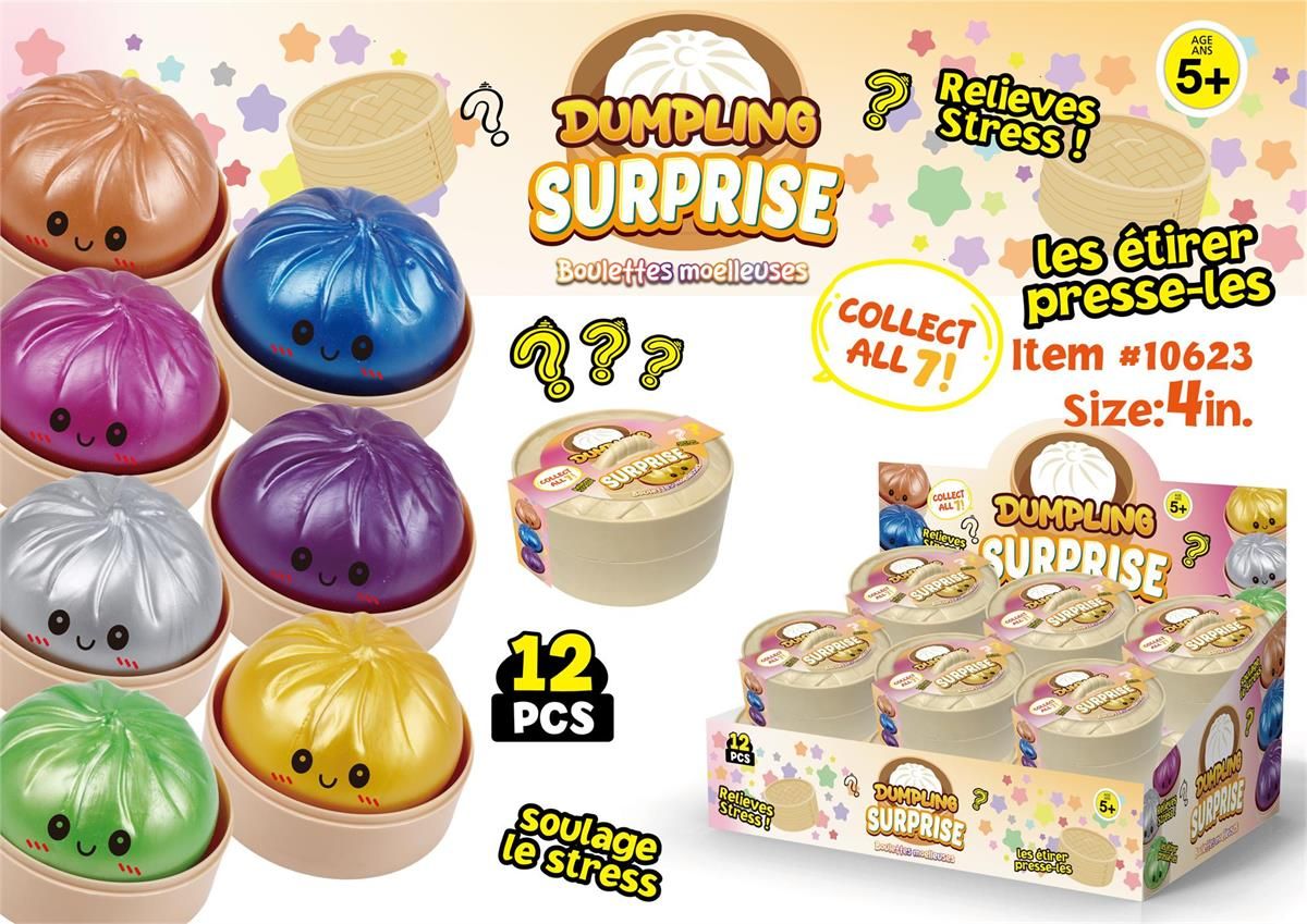 3.5” Dumpling Surprise Metallic w/ Steamer box