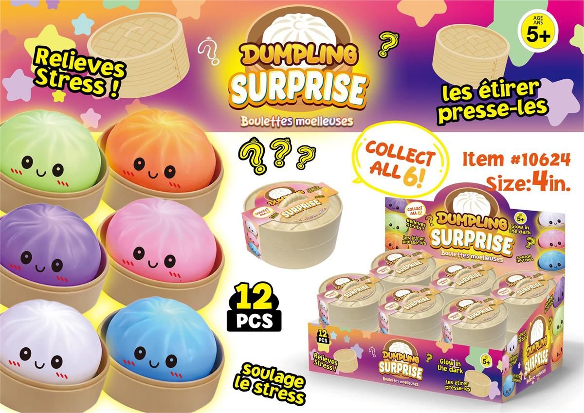 3.5” Dumpling Surprise Neon Glow w/ Steamer box
