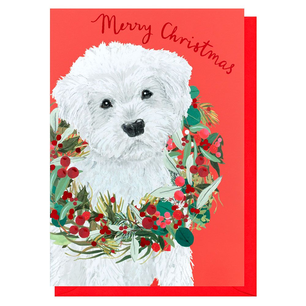 Dog and Wreath