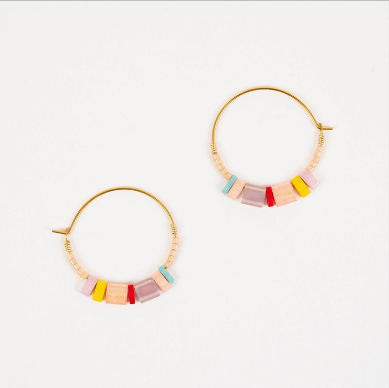 Tila Hoop Earrings Pops O’ Color