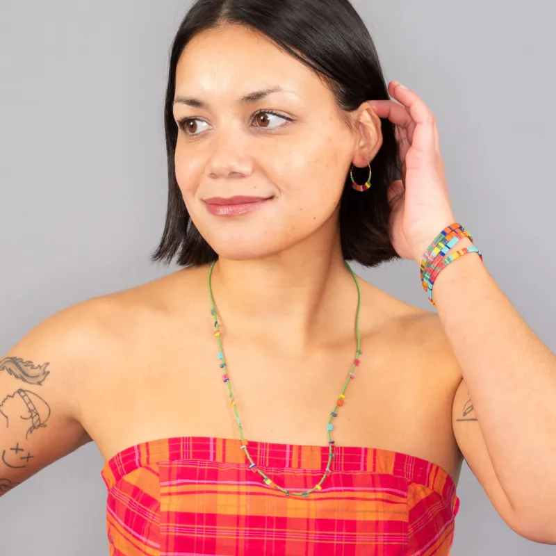 Tila Hoop Earrings Pops O’ Color