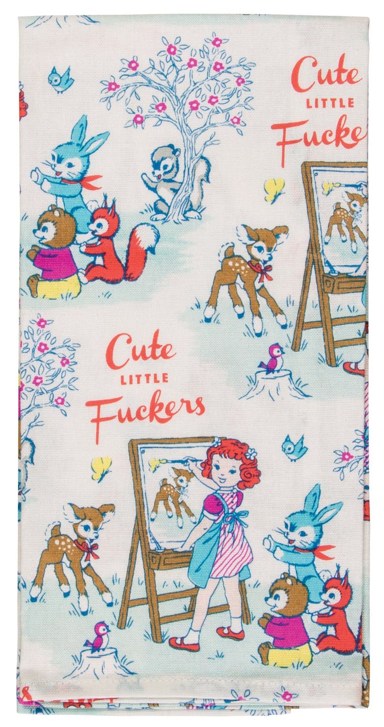 Dishtowel Cute Little Fuckers