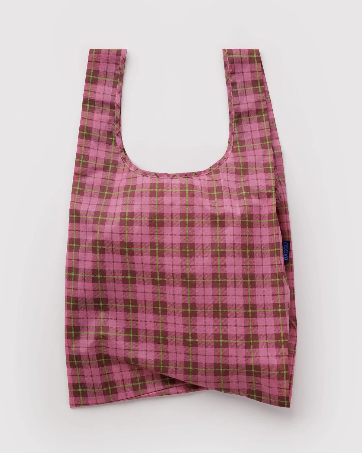 Standard Baggu Azalea Pink Tartan