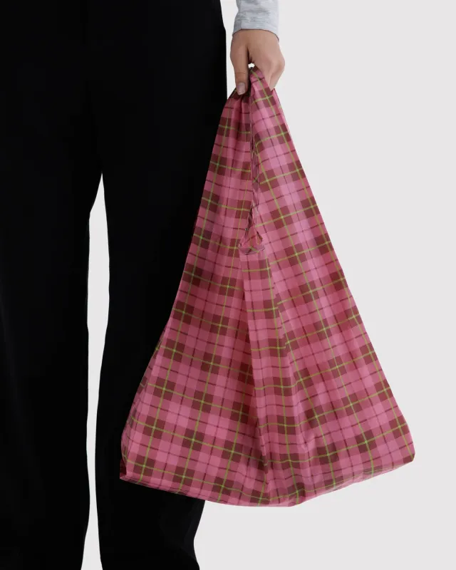 Standard Baggu Azalea Pink Tartan