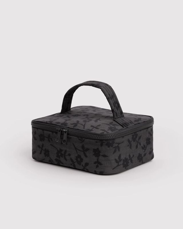 Small Cosmetic Case Charcoal Ditsy Floral