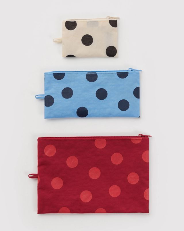 Flat Pouch Set Polka Dot Mix