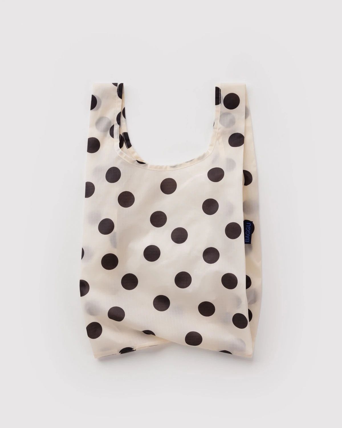 Baby Baggu Cream and Black Polka Dot