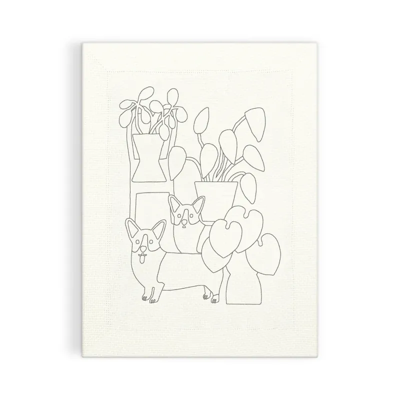 Corgi Friends Punch Needle Kit