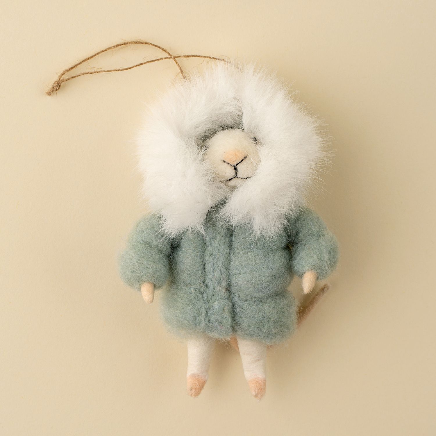 Felt Ornament Mouse Parka Paulette