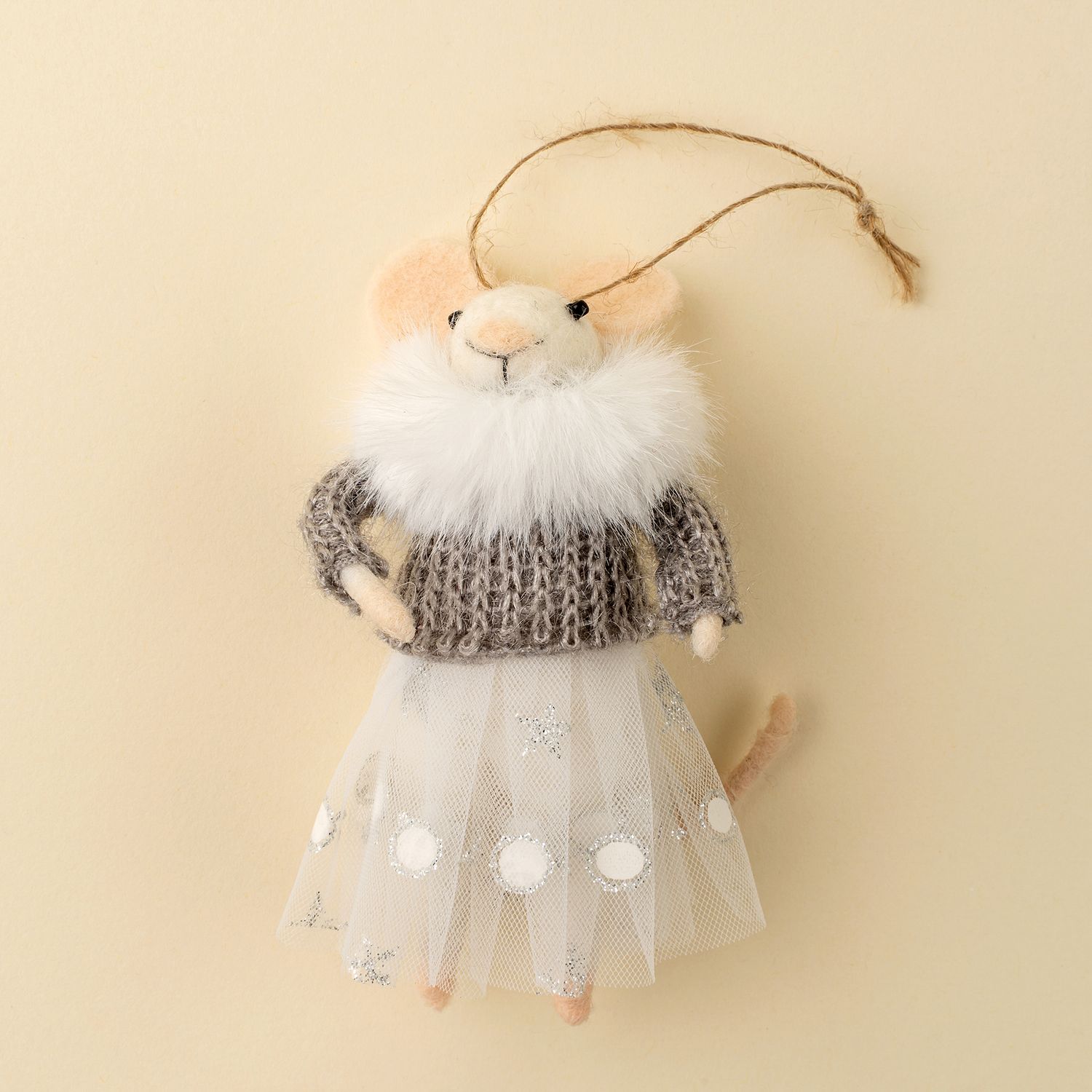 Felt Ornament Mouse Party Dress Penelope