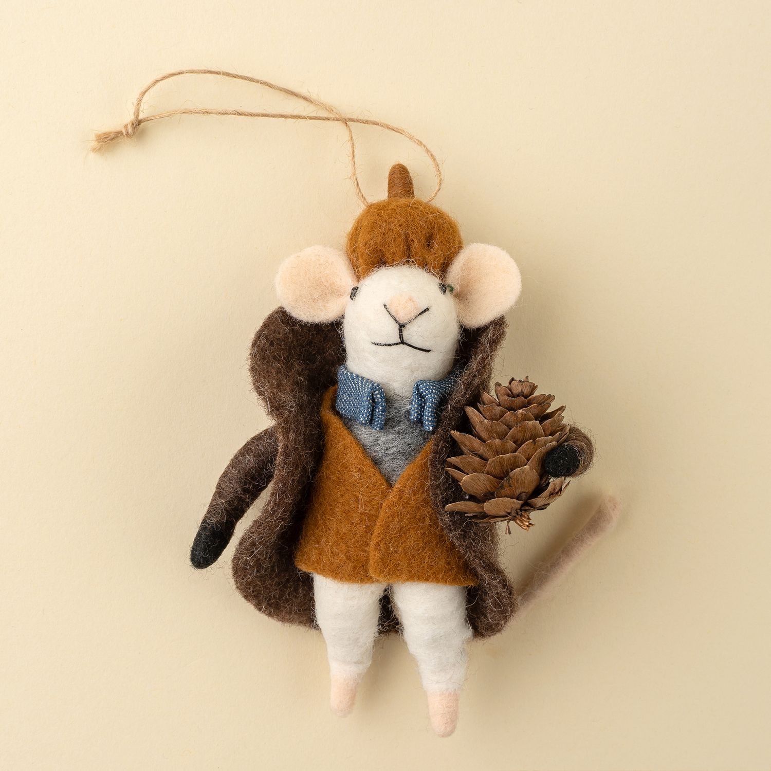 Felt Ornament Mouse Dapper Declan