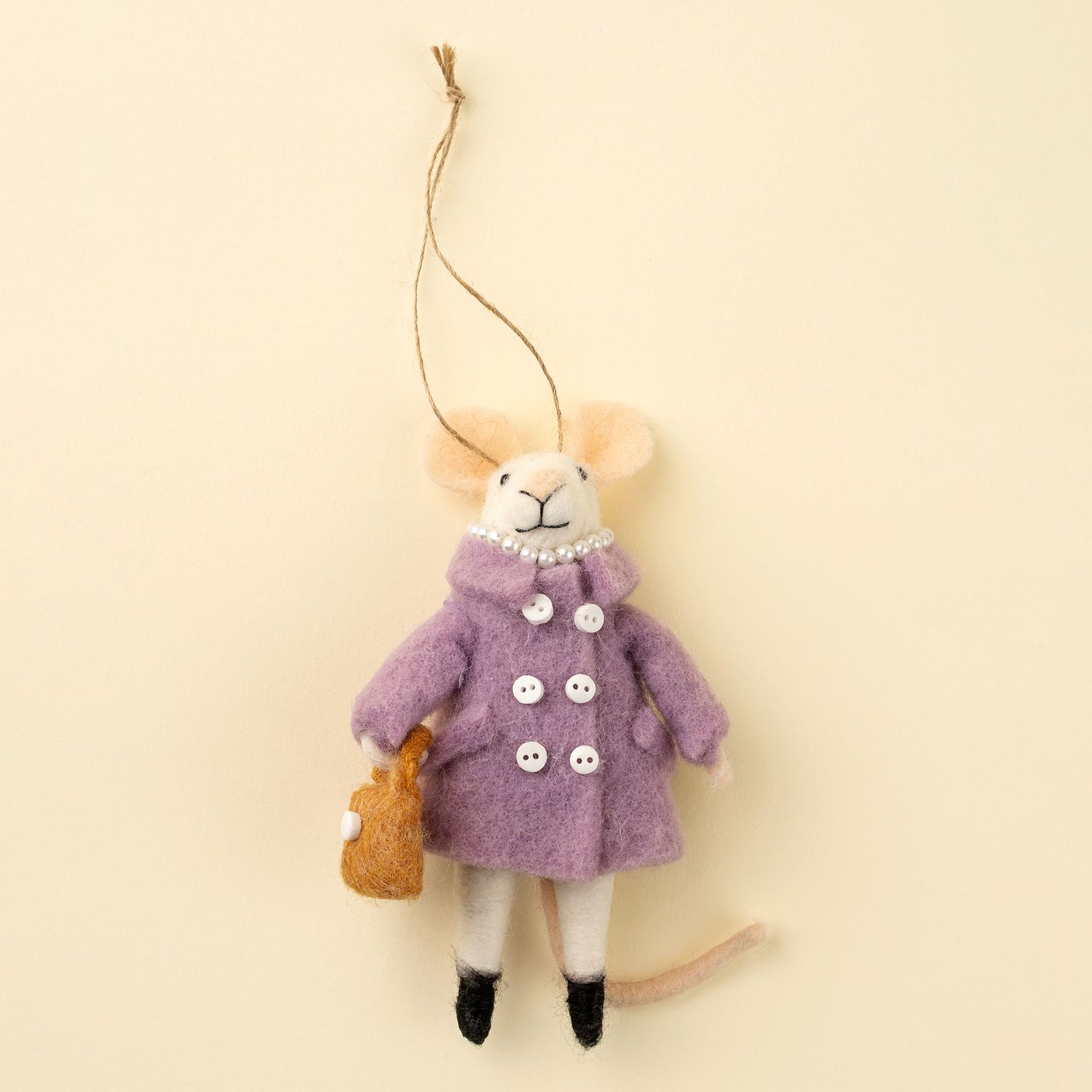Felt Ornament Mouse Glamorous Gloria