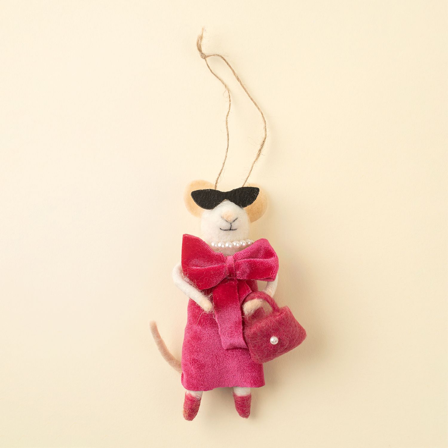 Felt Ornament Mouse Elegant Ellie