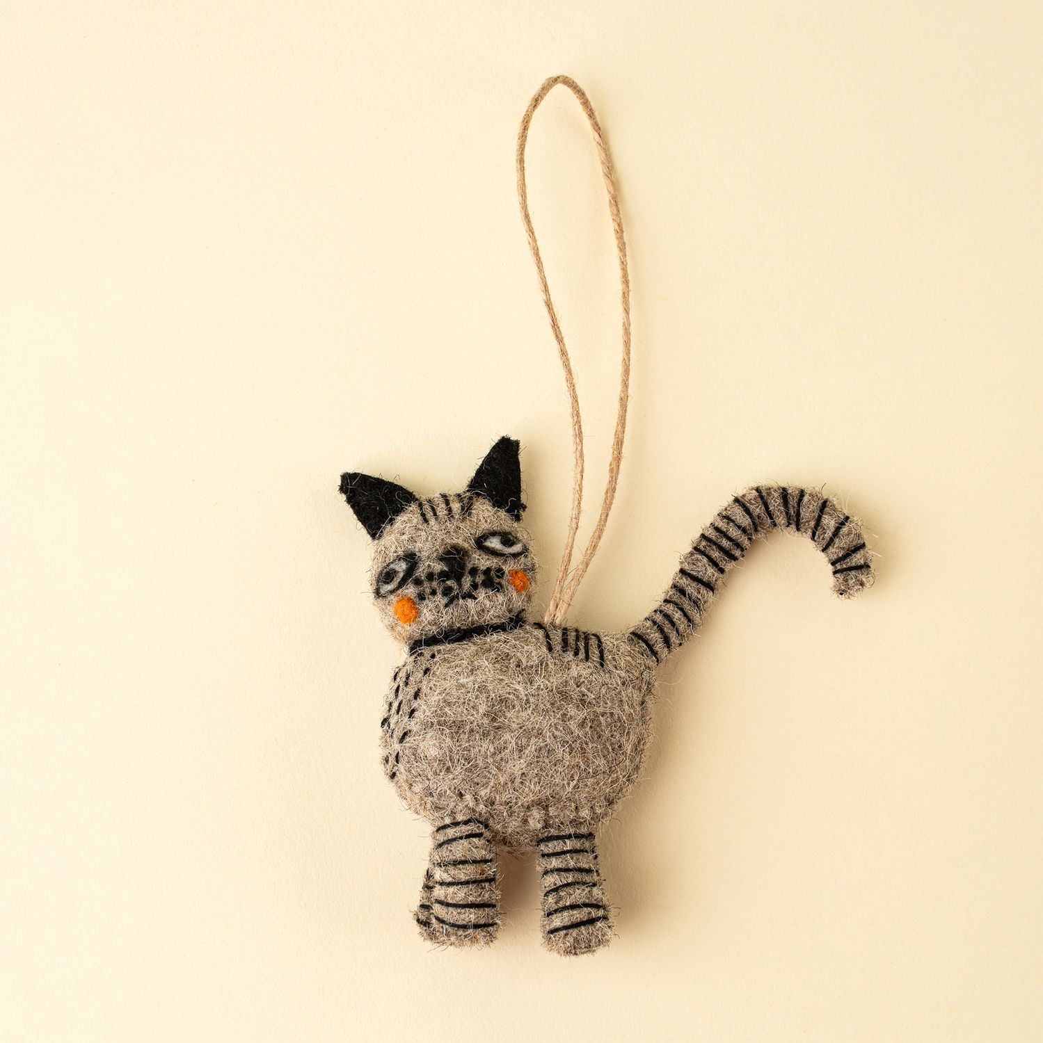 Felt Ornament Curious Cat