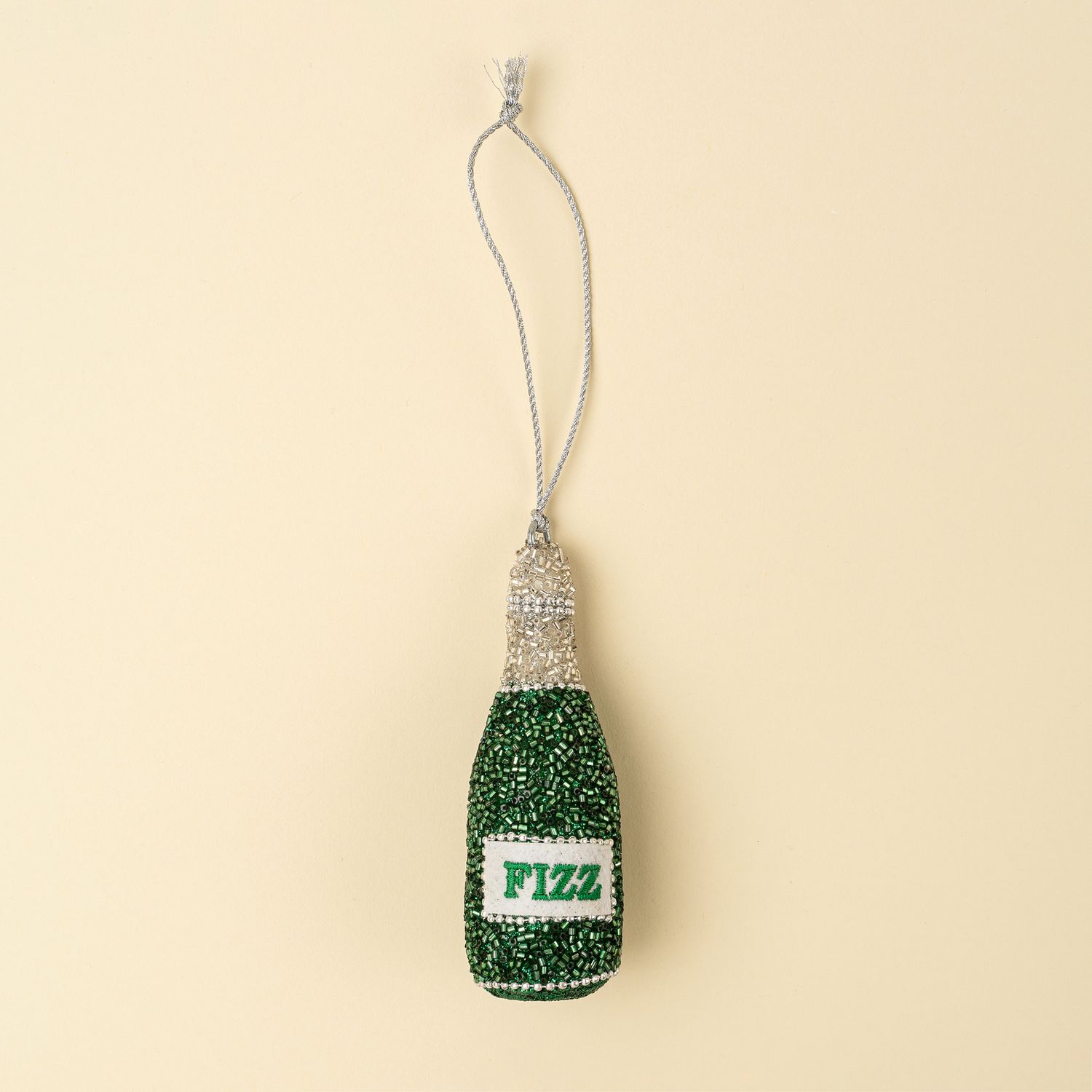 Beaded Ornament Champagne Bottle