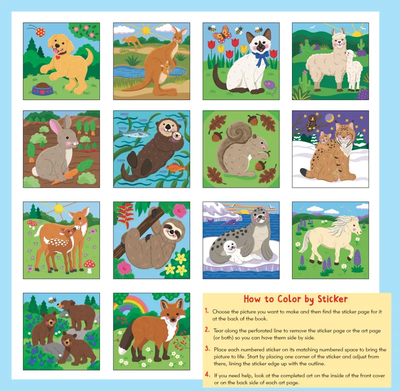 Colour By Sticker Furry Friends
