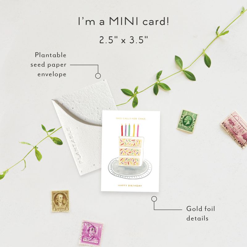 Birthday Slice Mini Card
