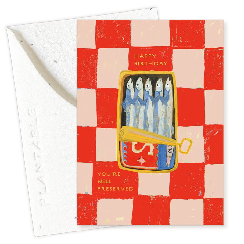 Sardines Birthday Sprouts Mini Card