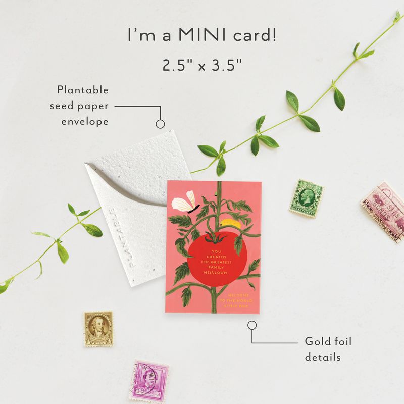 Heirloom Sprouts Mini Card