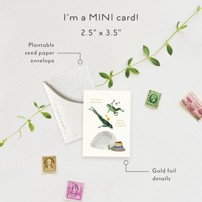 Party Frogs Mini Card