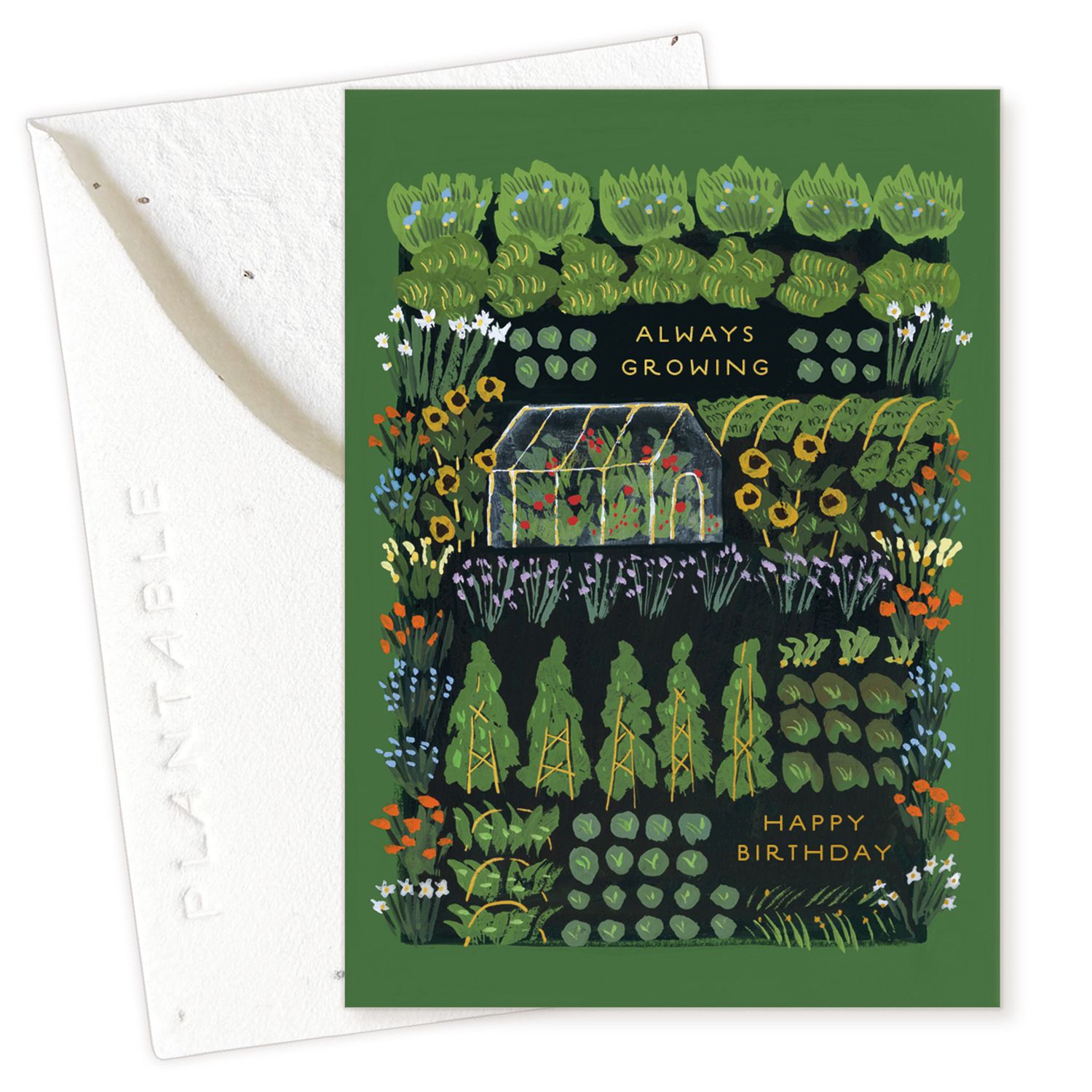 Garden Greenhouse Birthday Mini Card