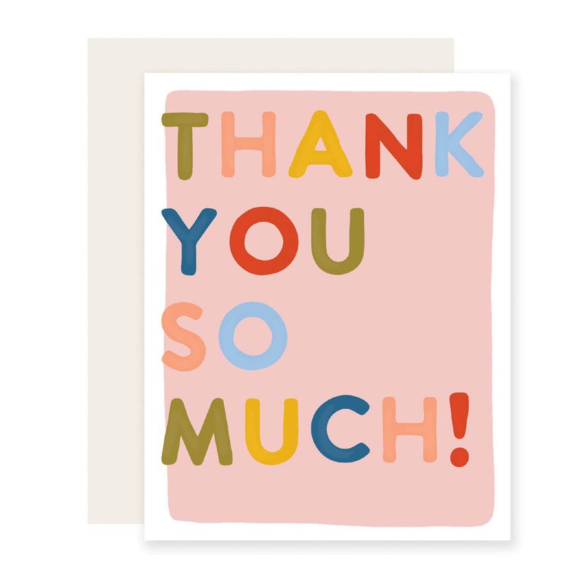 Block Letter Thanks
