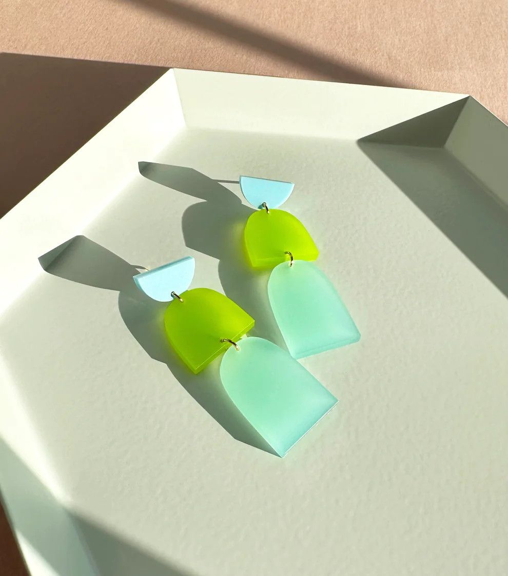 Drop Earrings Patel Lime Frost