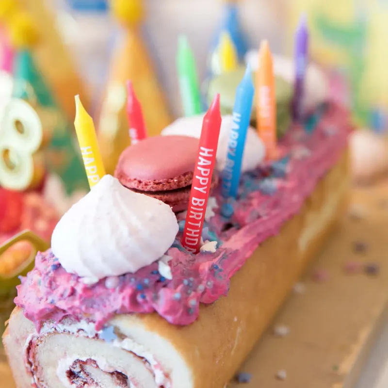 Happy Birthday Rainbow 24 Candles Set