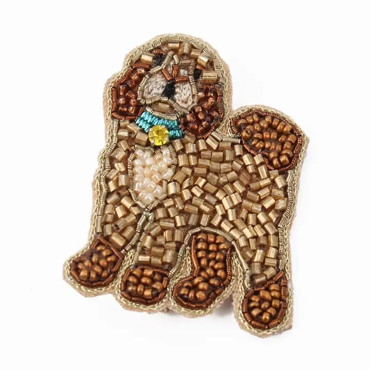 Cockapoo Dog Brooch