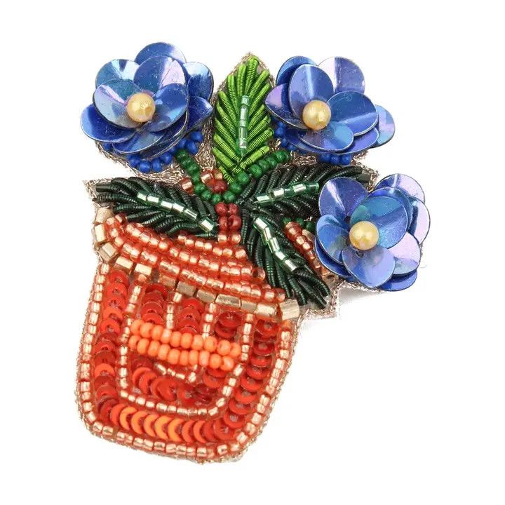 Flower Pot Brooch