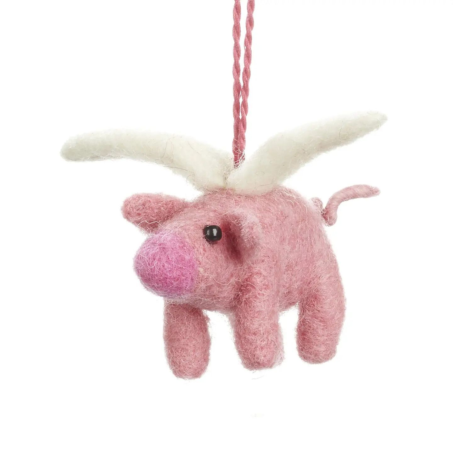 Felt Ornament Flying Pig