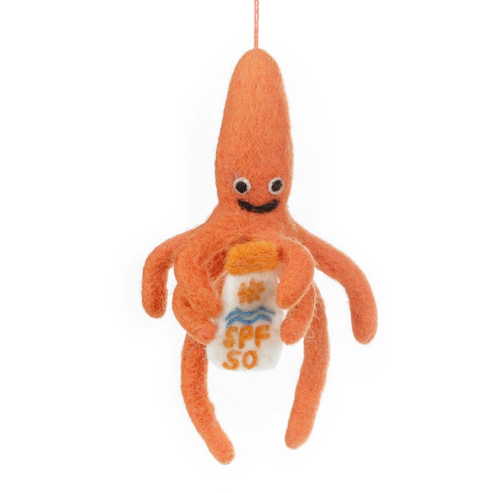 Felt Ornament SPF Squid