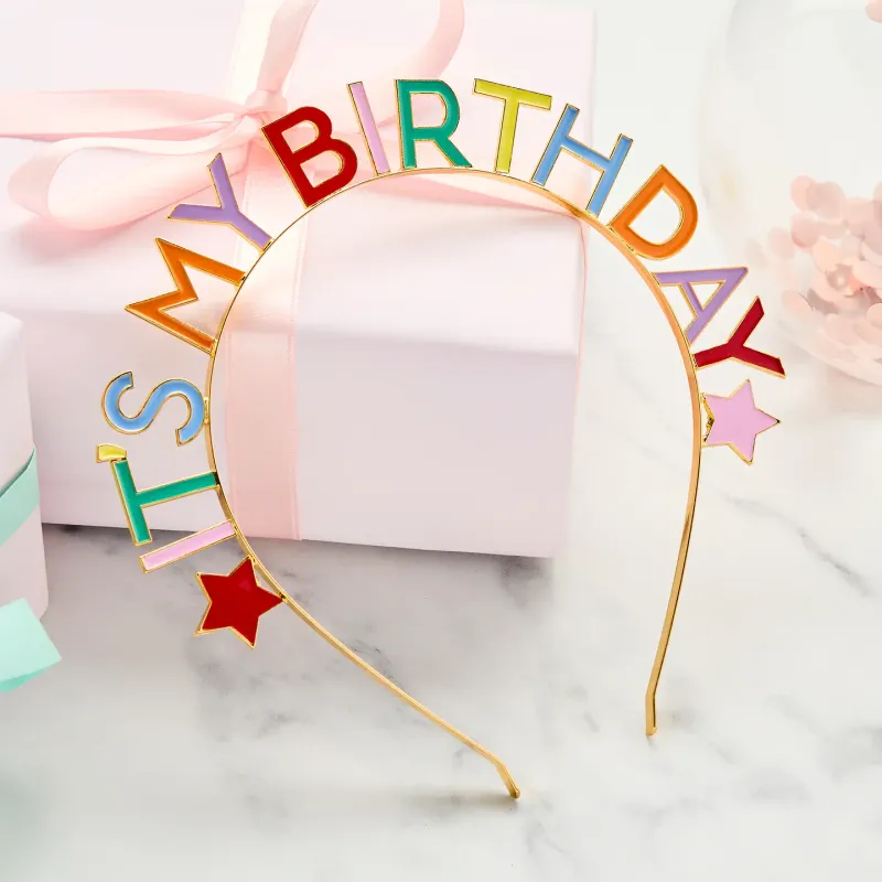 Bright Banquet 'it's My Birthday' Metal Headband