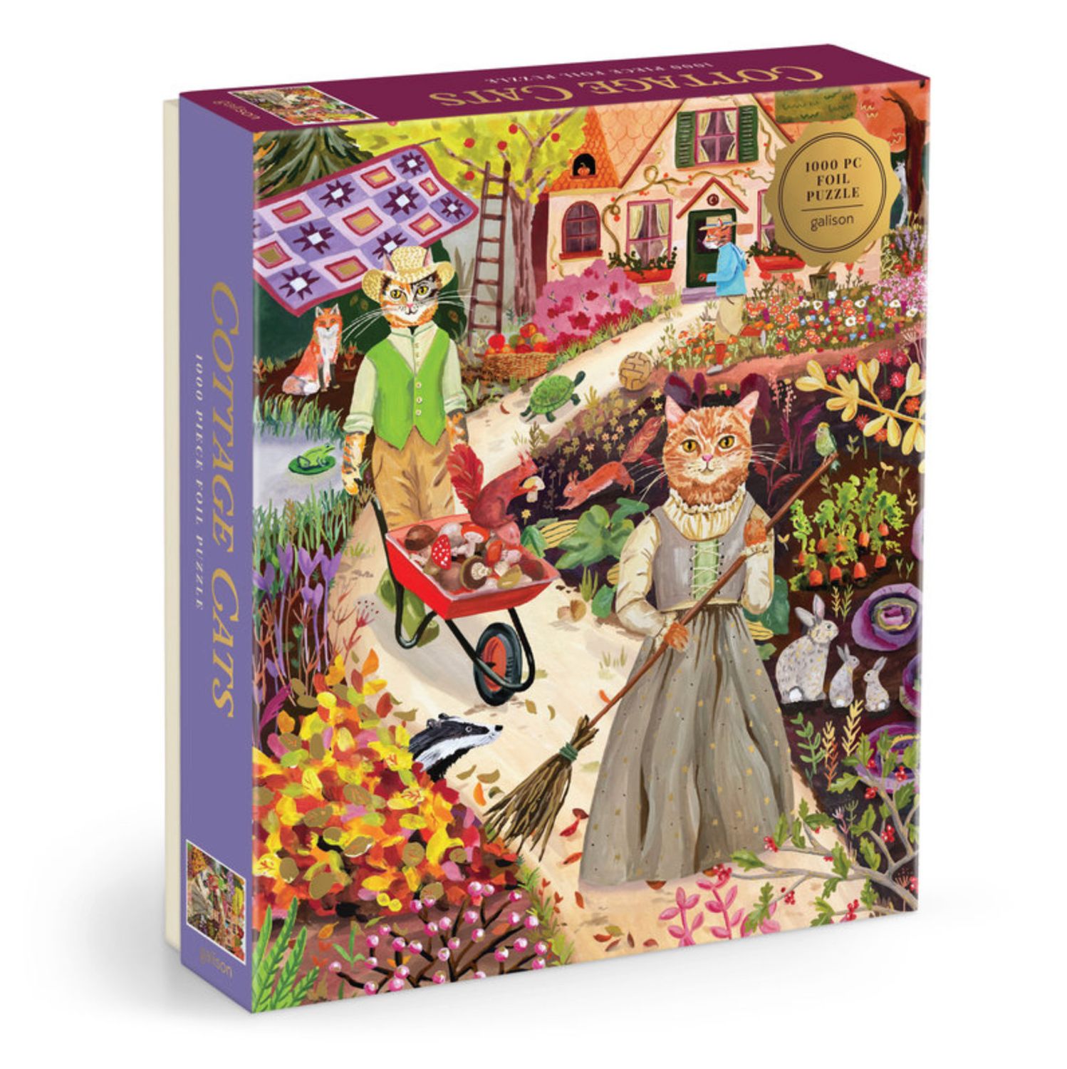 1000 Piece Puzzle Cottage Cats