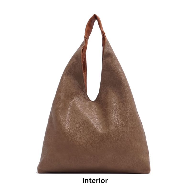Cecilia 2-in-1 Reversible Hobo Bag Cognac/Fossil