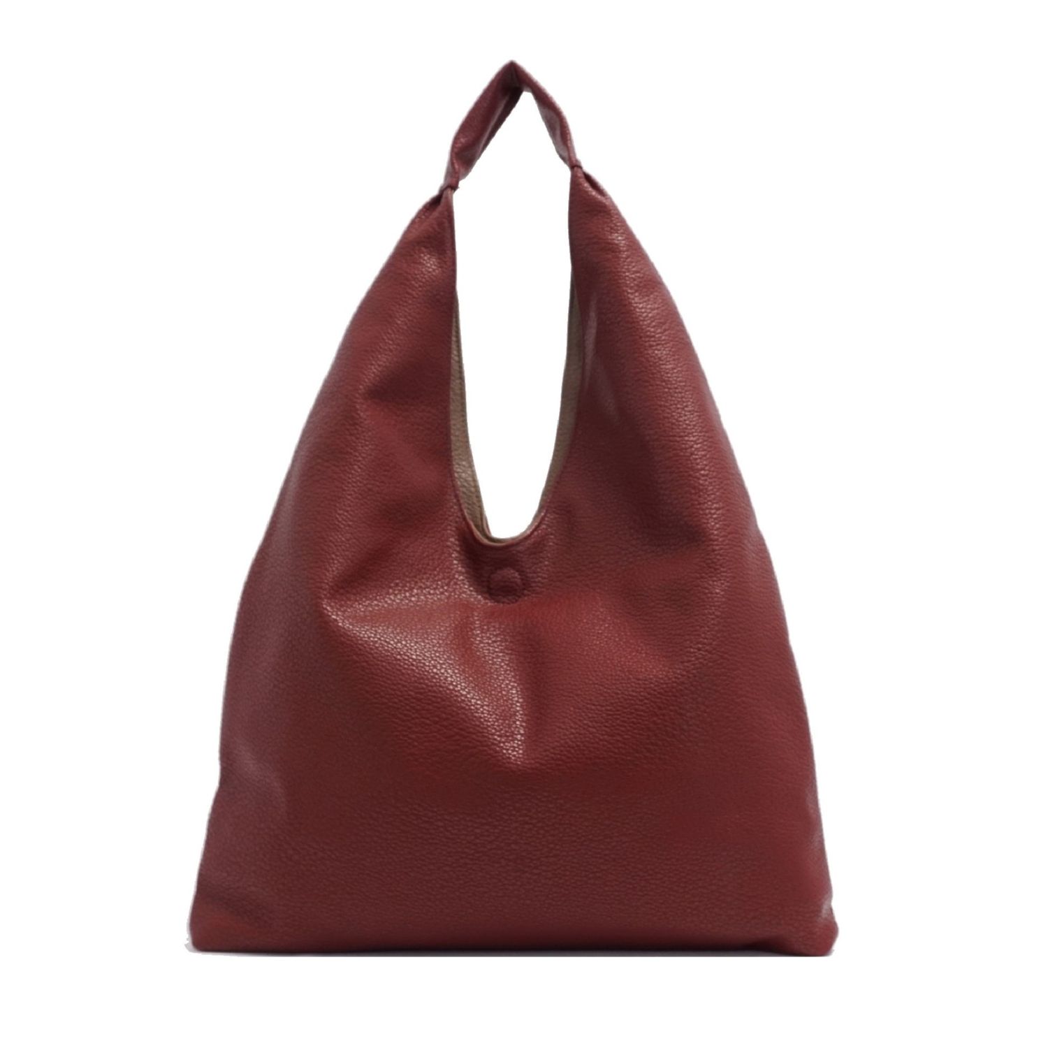 Cecilia 2-in-1 Reversible Hobo Bag Maroon/Fossil