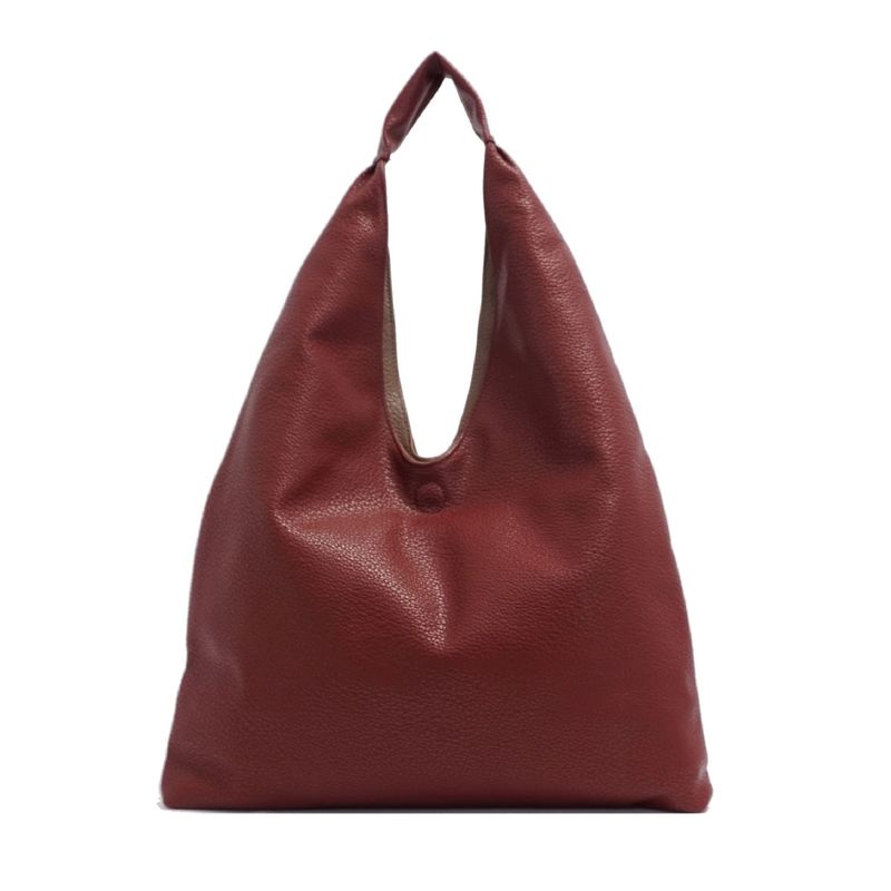 Cecilia 2-in-1 Reversible Hobo Bag Maroon/Fossil