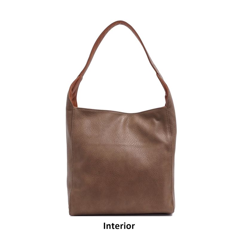 Kendra 2-in-1 Reversible Hobo Bag Black/Fossil