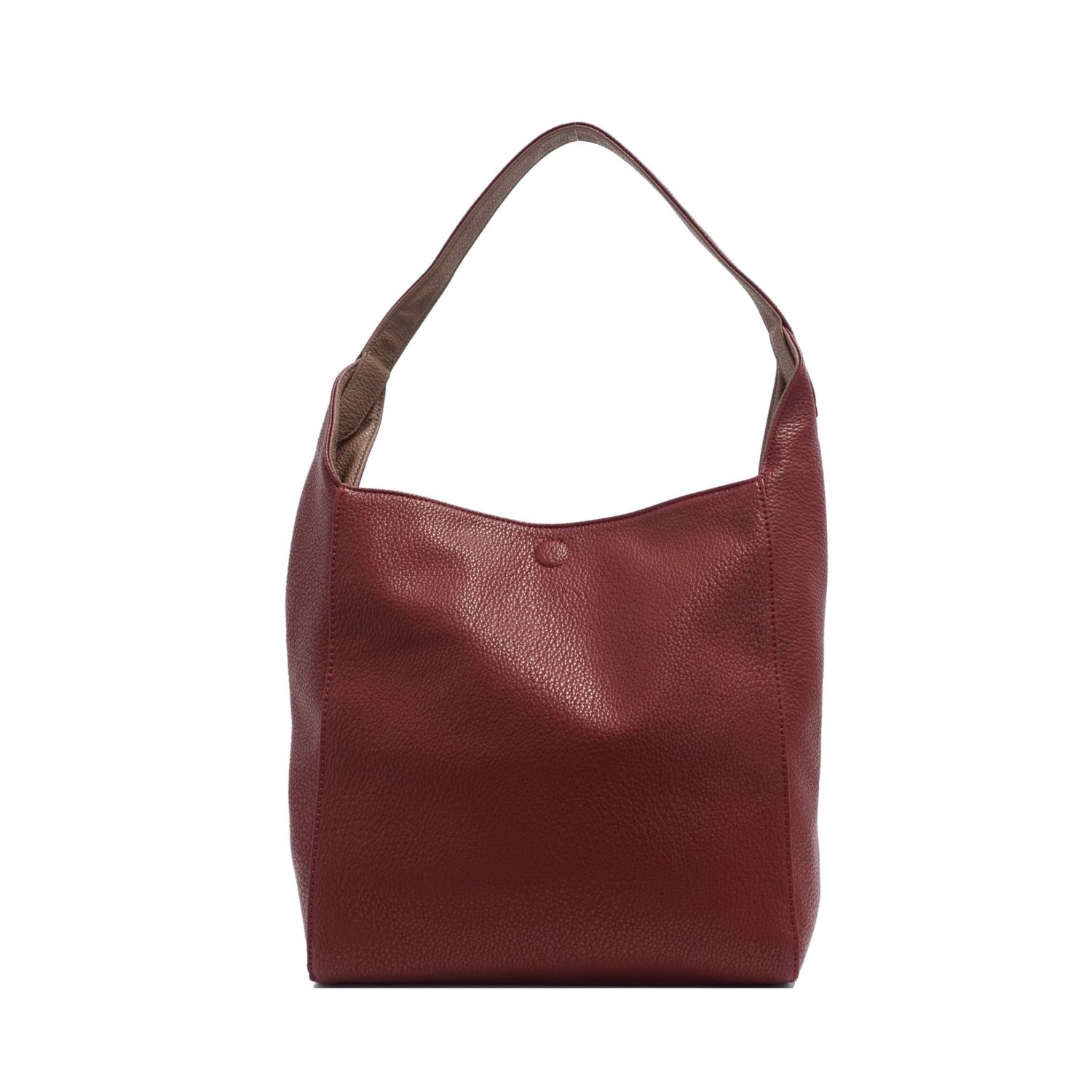 Kendra 2-in-1 Reversible Hobo Bag Maroon/Fossil