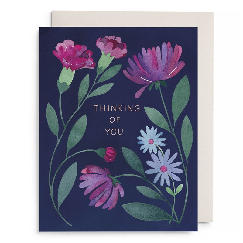 Purple Floral Thinking Of You