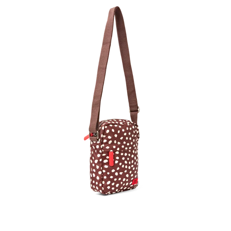 Bond Pocket Crossbody Bag in Brown Dot