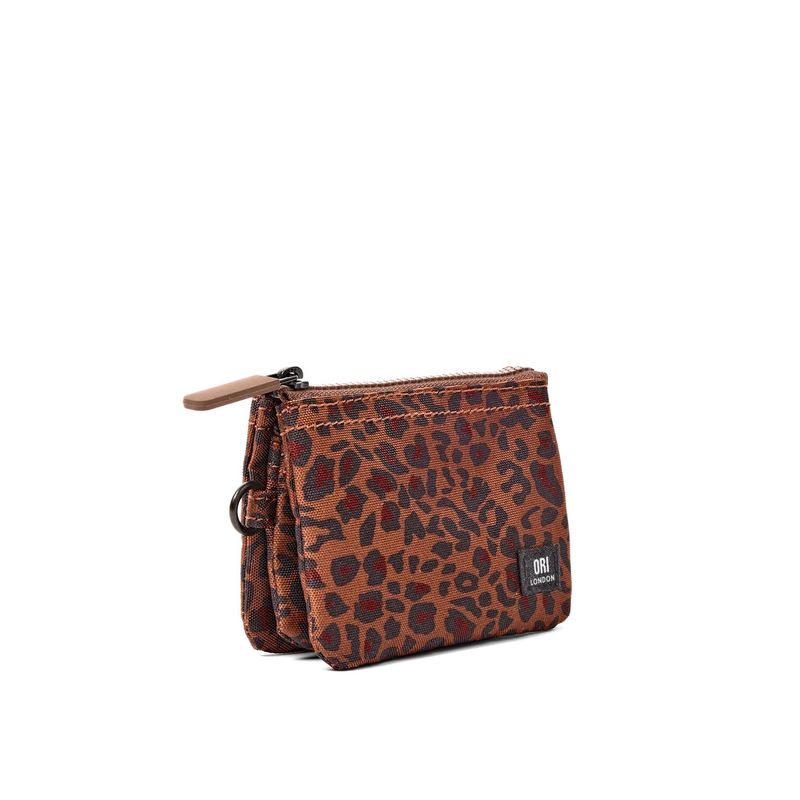 Carnaby Small Leopard Recycled Canvas Wallet