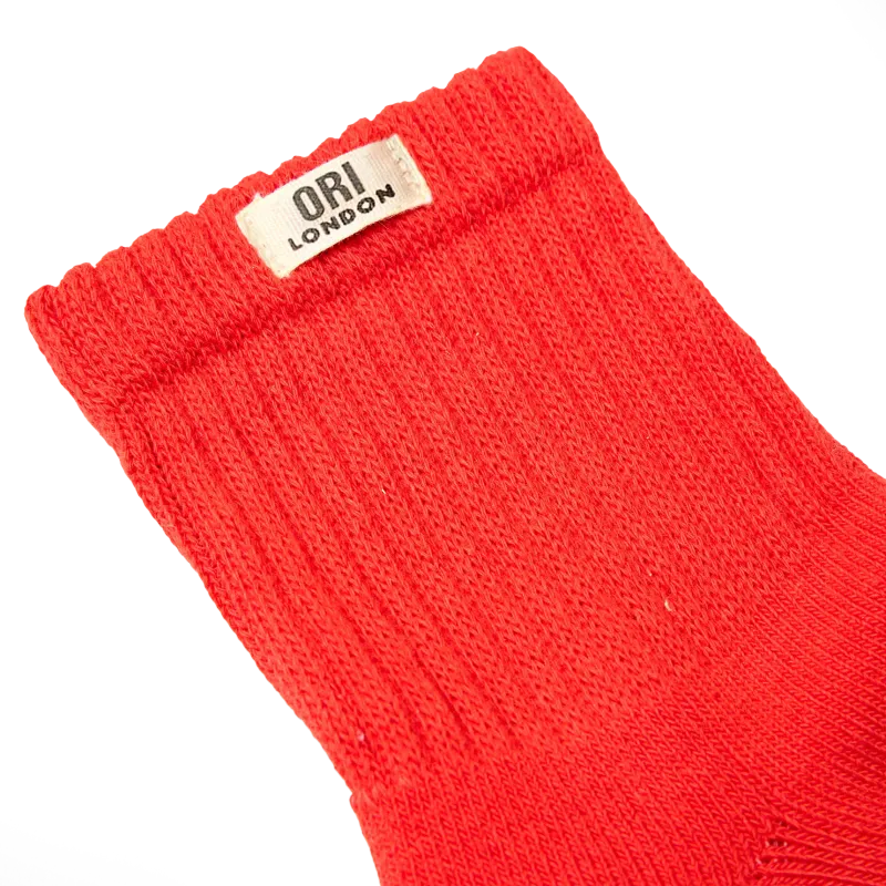 Windsor Crew Socks for Women in Cranberry