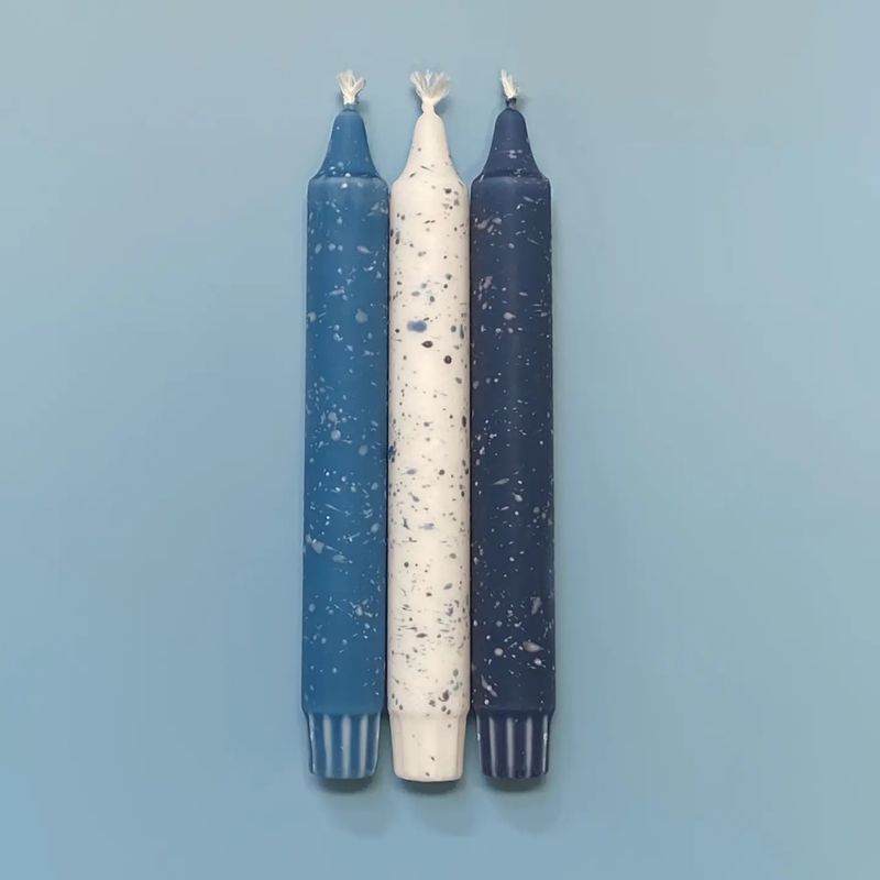 Trio Candles Starry Nights