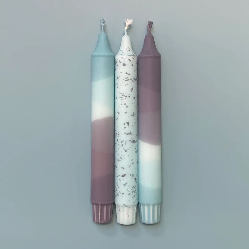 Trio Candles Periwinkle Dreams