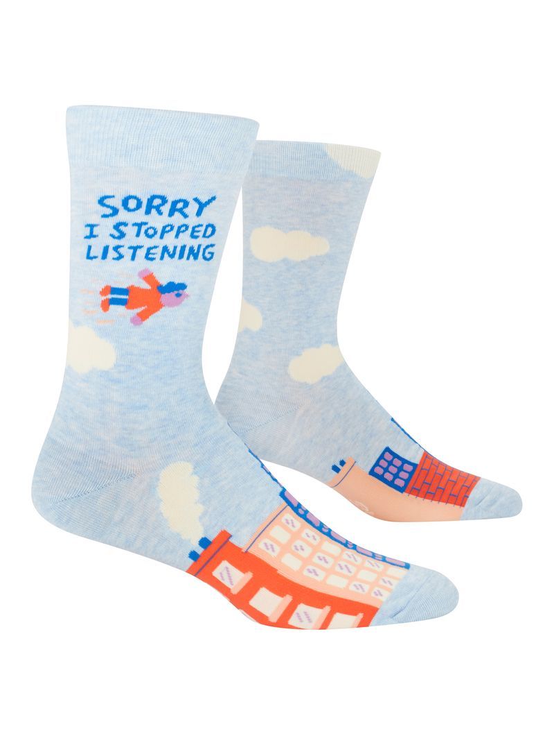 Men's Crew Sock I Stopped Listening