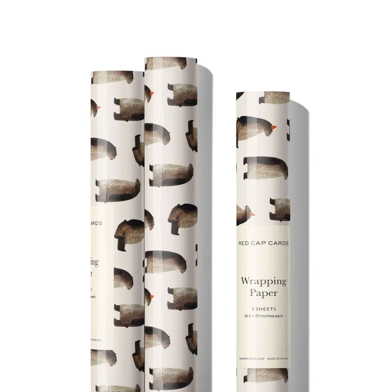 Party Bear Wrapping Paper